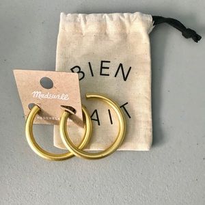 Madewell Chunky Gold Hoop Earrings